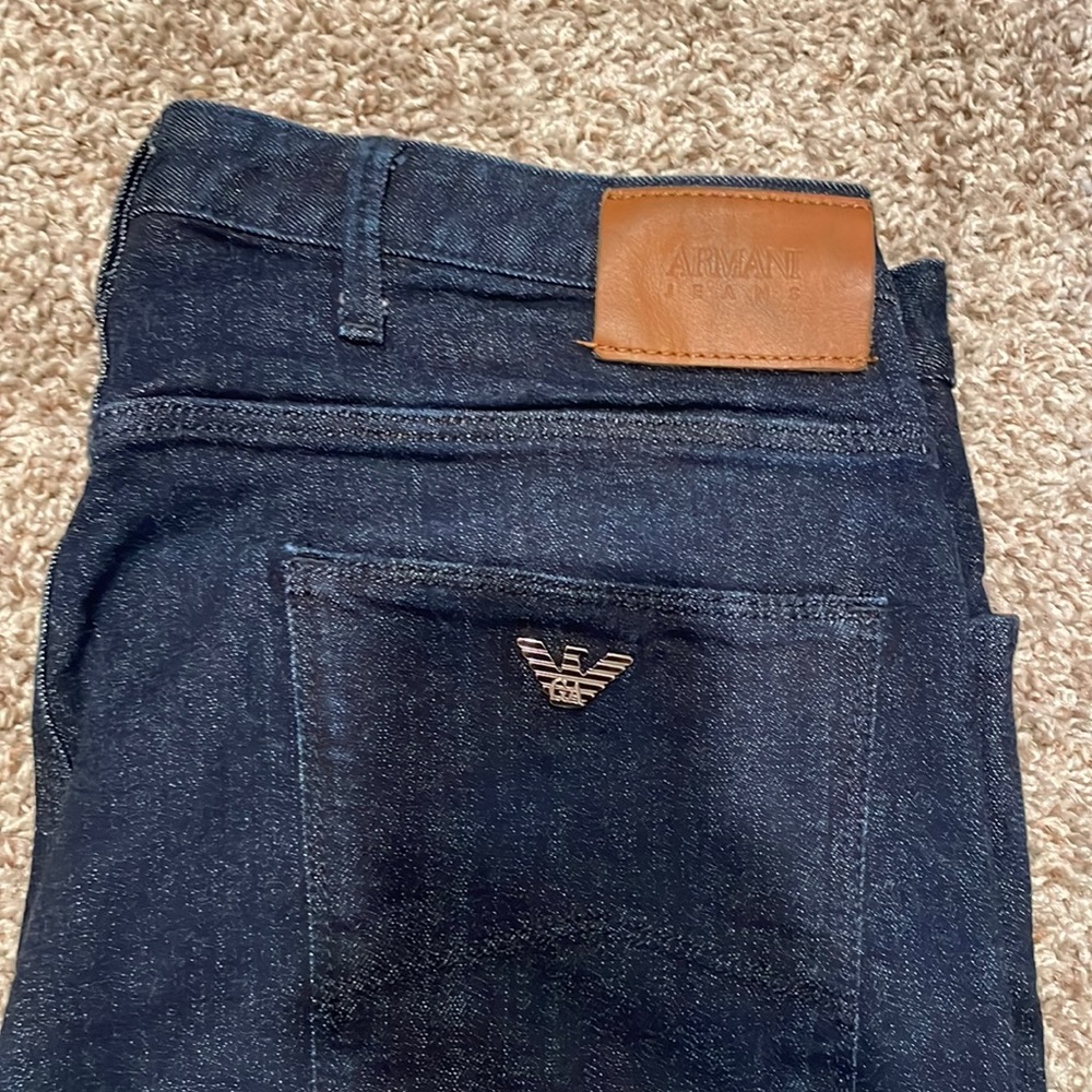 Armani jeans, size 34x 32, bluish black color